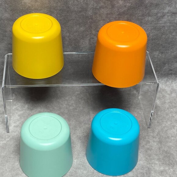 4 Multicolor Sun Squad Small Drinkware Tumblers 8oz Cups Recycled Material - Picture 7 of 9